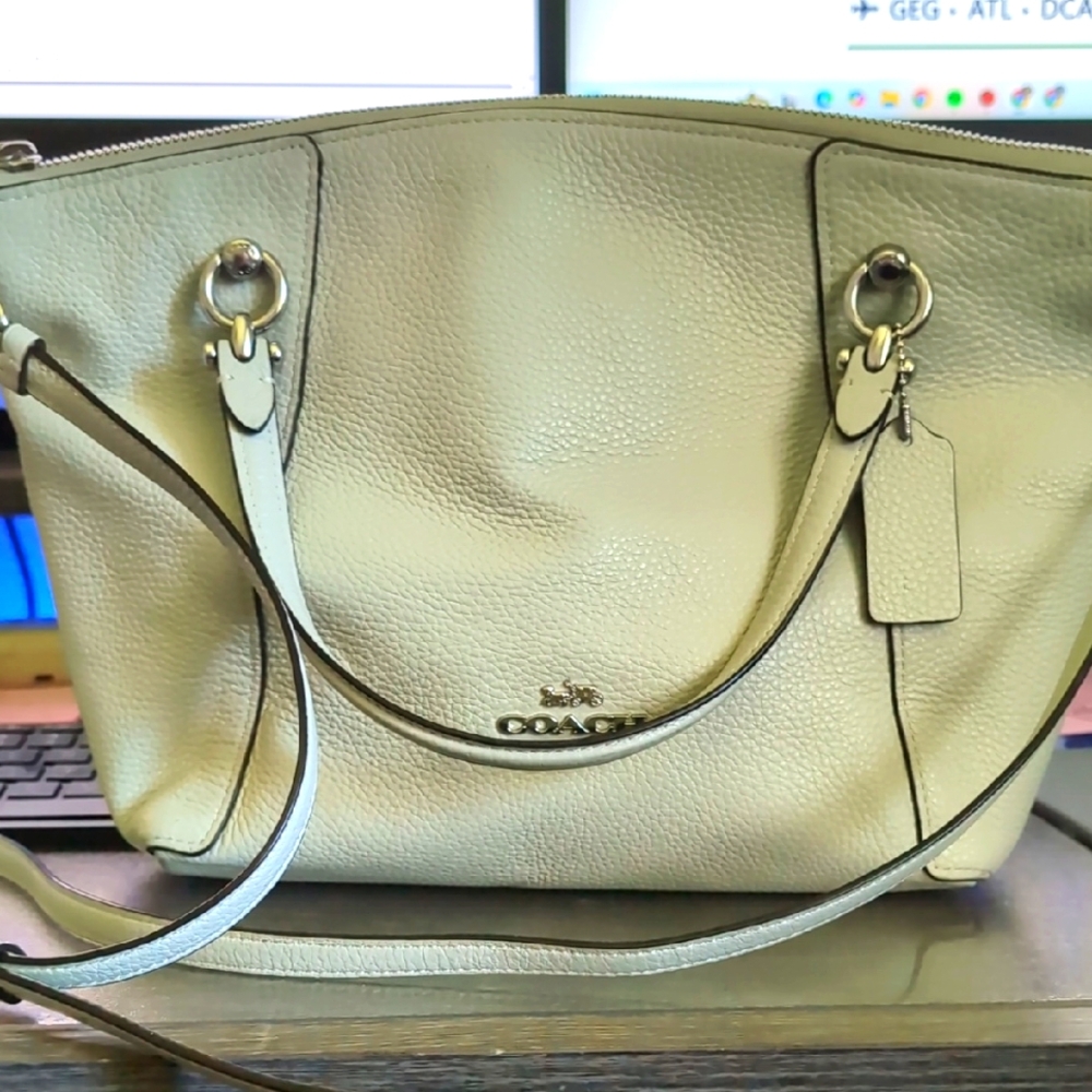 Green Coach Kacey Satchel Bag